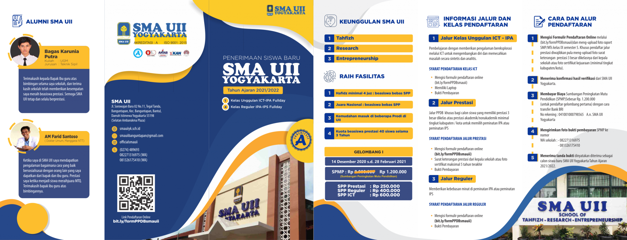 PENERIMAAN PESERTA DIDIK BARU SMA UII YOGYAKARTA TAHUN AJARAN 2021/2022 ...