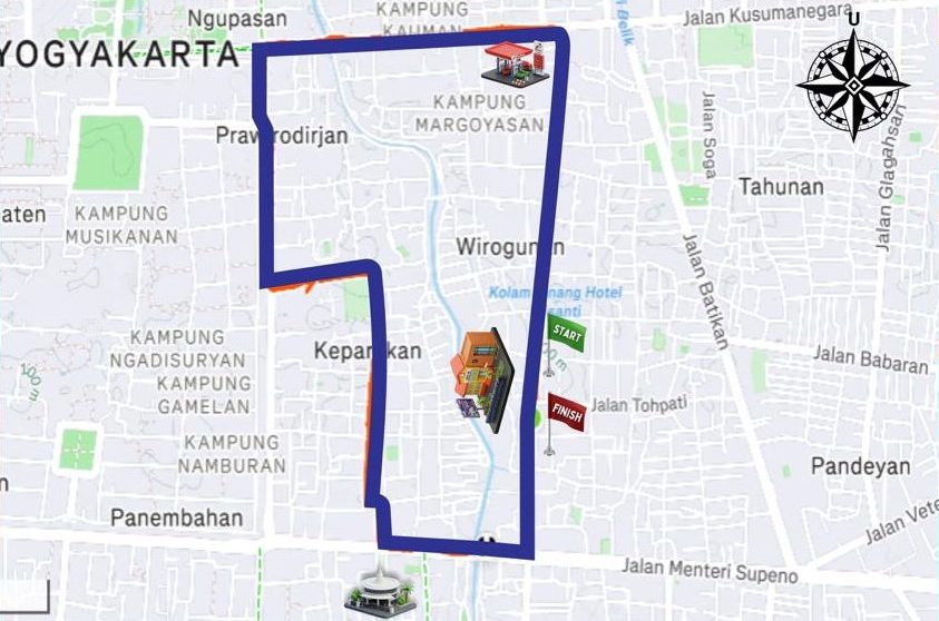 Official Route SMA UII Running Festival